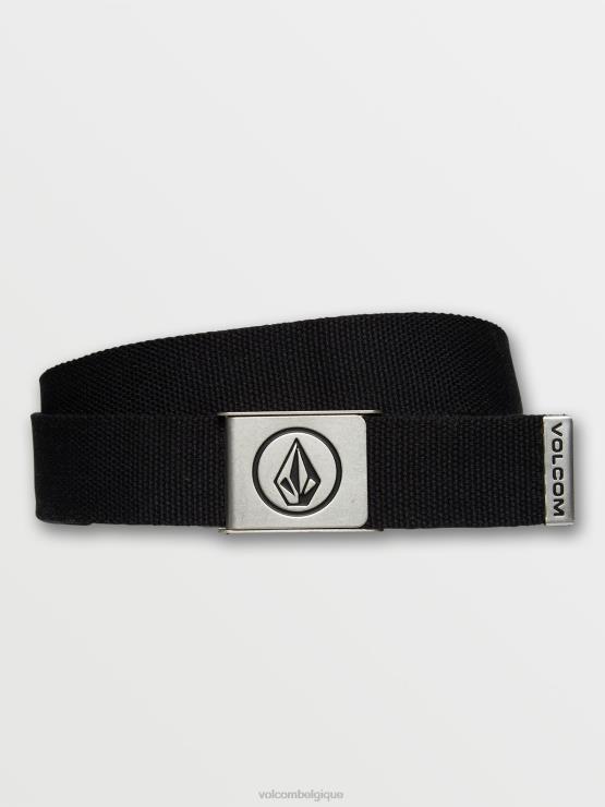 Hommes Volcom noir ceinture web cercle ZJ48F429