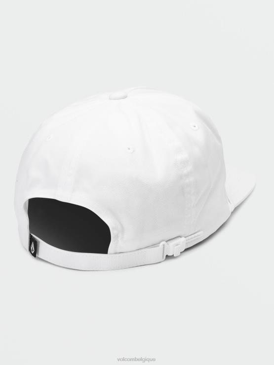 Hommes Volcom blanc chapeau de rédaction en pierre ZJ48F374