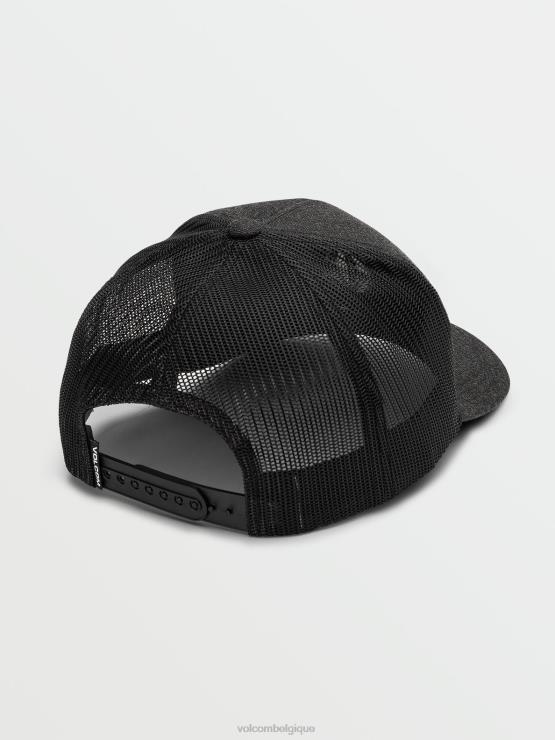 Hommes Volcom bruyère anthracite chapeau de fromage en pierre pleine ZJ48F381
