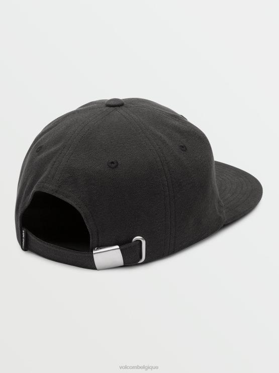 Hommes Volcom noir chapeau de papa en pierre pleine ZJ48F407