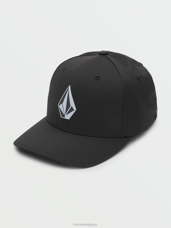 Hommes Volcom noir chapeau delta flexfit stone tech ZJ48F392