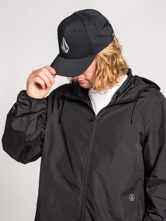 Hommes Volcom noir chapeau delta stone tech ZJ48F414