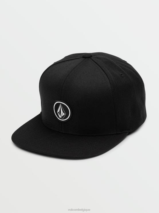 Hommes Volcom noir chapeau en sergé ZJ48F390
