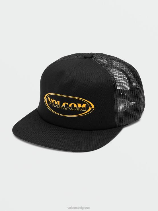 Hommes Volcom noir chapeau à fromage ovalton ZJ48F370