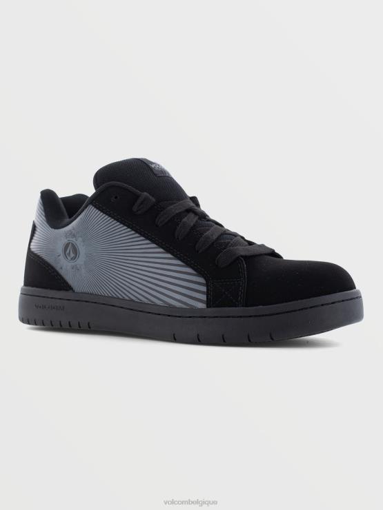 Hommes Volcom noir vêtements de travail pierre op art chaussures ZJ48F625