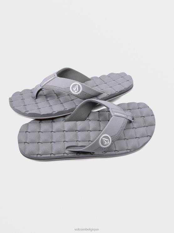 Hommes Volcom gris clair sandales inclinables ZJ48F585