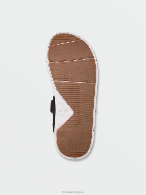 Hommes Volcom noir blanc v.co draft sandales de sport ZJ48F619