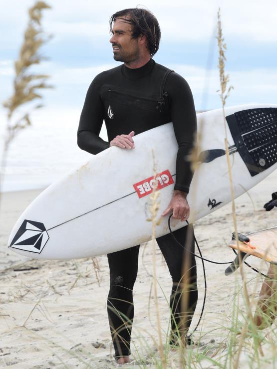 Hommes Volcom noir combinaison intégrale modulateur 3/2mm chest zip ZJ48F637