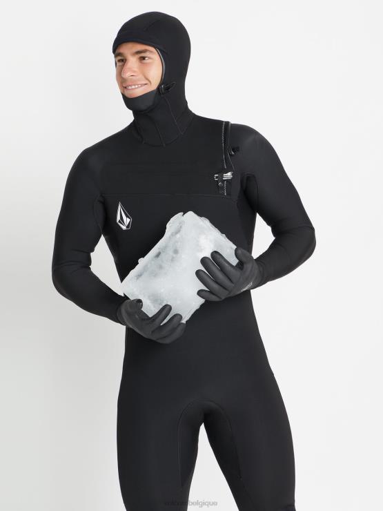 Hommes Volcom noir modulateur 5/4/3mm cagoule chestzip fullsuit ZJ48F641