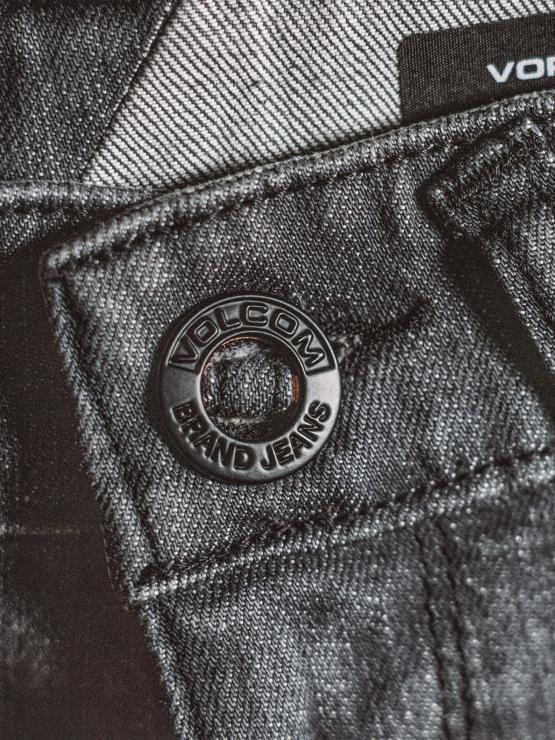 Hommes Volcom gris enzyme facile pantalon en jean vorta ZJ48F354
