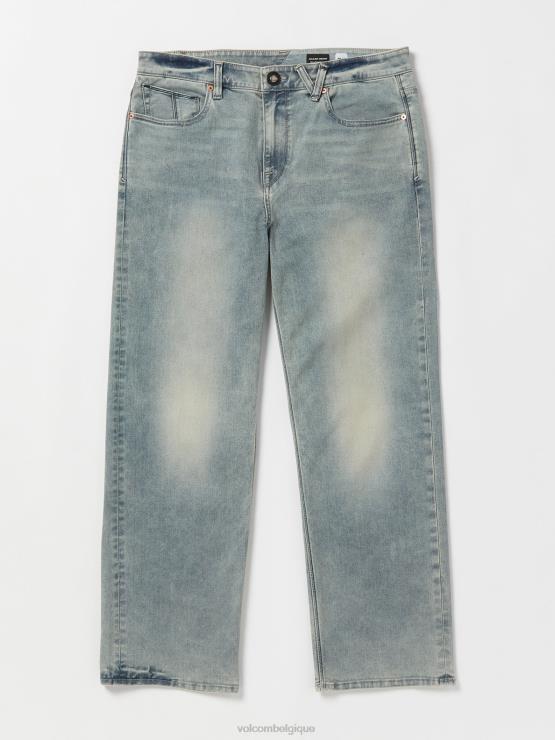 Hommes Volcom lavage léger sûr pantalon en jean clouté ZJ48F343