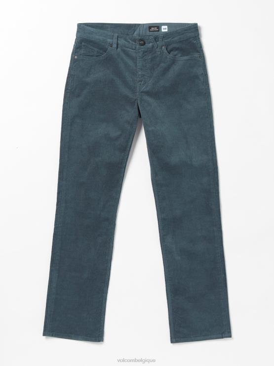 Hommes Volcom ardoise foncée pantalon en velours côtelé à 5 poches ZJ48F319