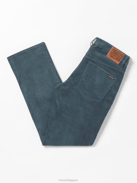 Hommes Volcom ardoise foncée pantalon en velours côtelé à 5 poches ZJ48F319