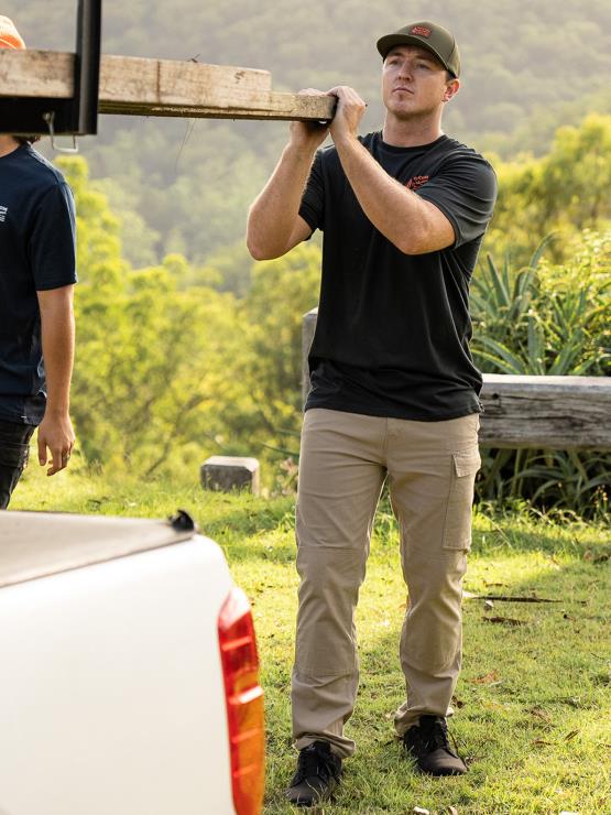 Hommes Volcom bringé pantalon étrier de travail ZJ48F293