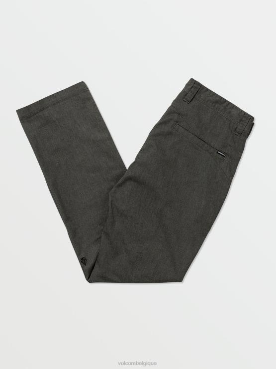 Hommes Volcom bruyère anthracite pantalon chino stretch moderne frickin ZJ48F304