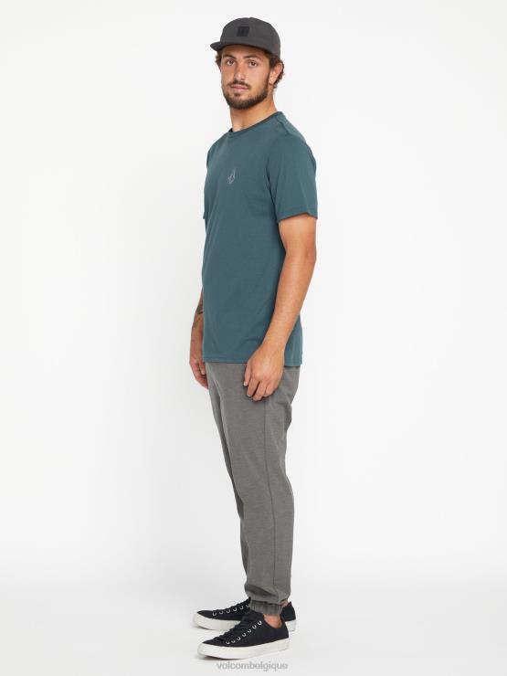 Hommes Volcom gris chiné frickin cross shred pantalon de jogging à taille élastique ZJ48F326