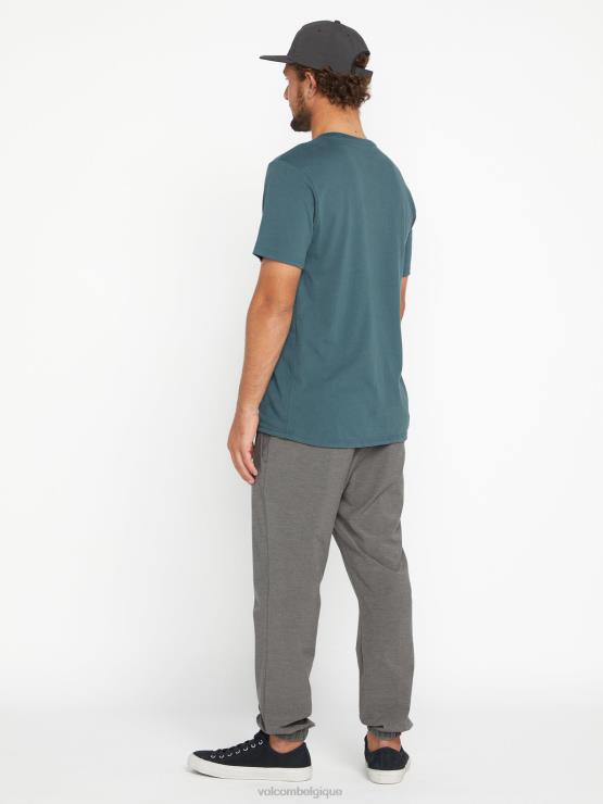 Hommes Volcom gris chiné frickin cross shred pantalon de jogging à taille élastique ZJ48F326