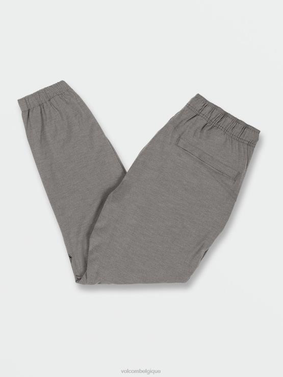 Hommes Volcom gris chiné frickin cross shred pantalon de jogging à taille élastique ZJ48F326