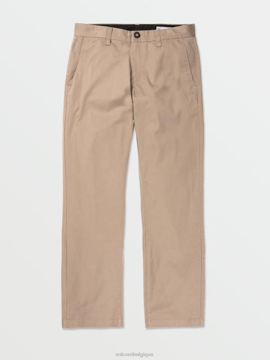 Hommes Volcom kaki frickin pantalon stretch régulier ZJ48F301