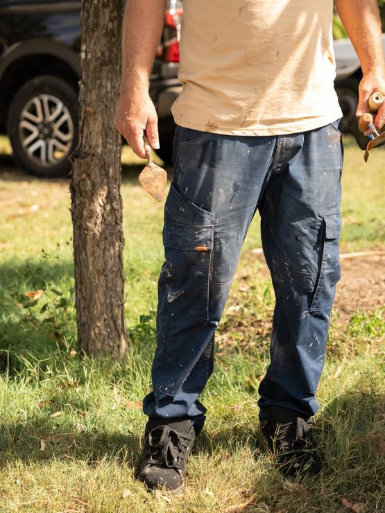 Hommes Volcom marine pantalon de travail léger au mètre ZJ48F323