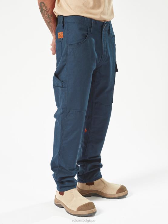 Hommes Volcom marine pantalon étrier de travail ZJ48F296