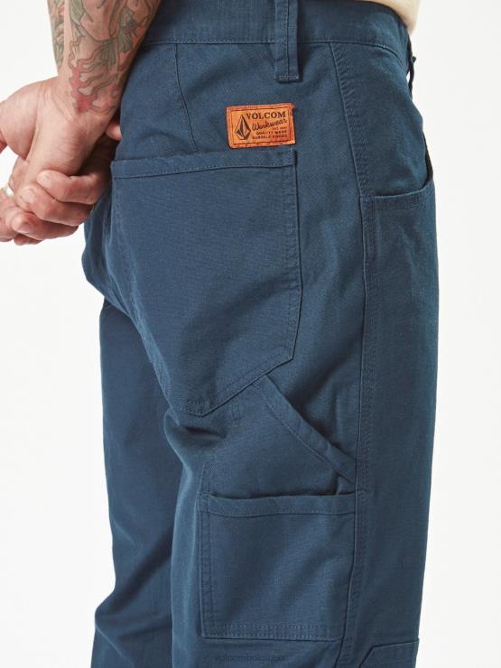 Hommes Volcom marine pantalon étrier de travail ZJ48F296