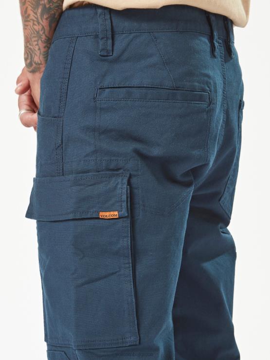 Hommes Volcom marine pantalon étrier de travail ZJ48F296