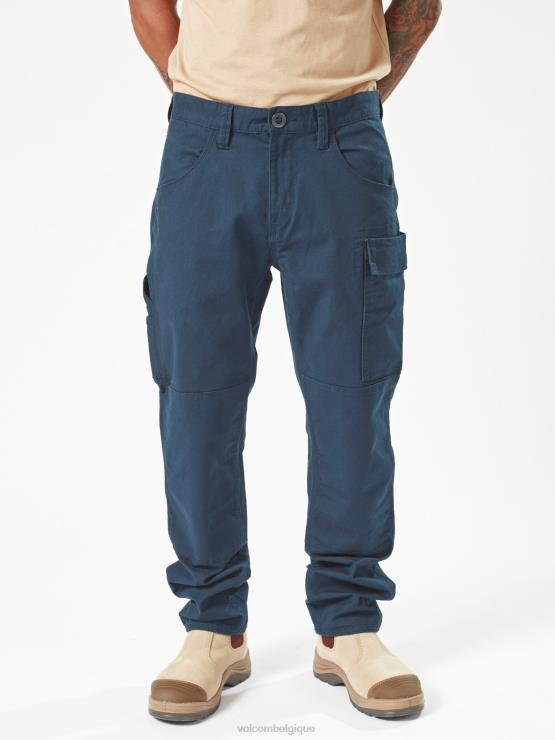 Hommes Volcom marine pantalon étrier de travail ZJ48F296