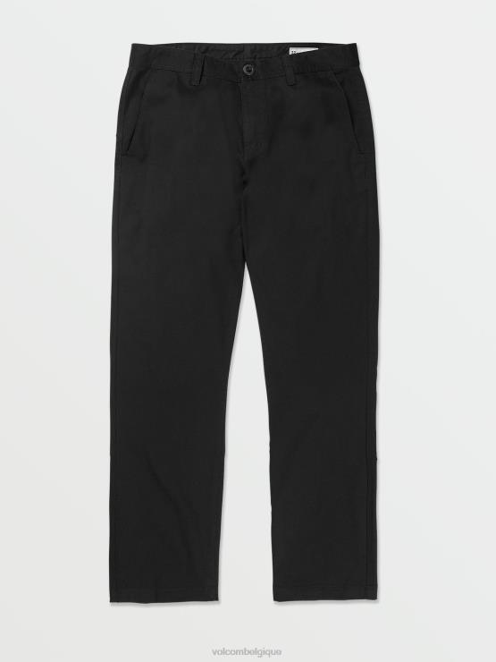 Hommes Volcom noir frickin pantalon stretch régulier ZJ48F298