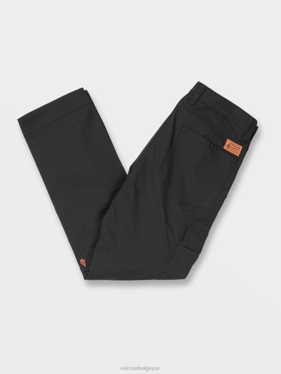 Hommes Volcom noir pantalon de travail léger au mètre ZJ48F309