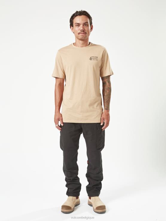 Hommes Volcom noir pantalon étrier de travail ZJ48F312