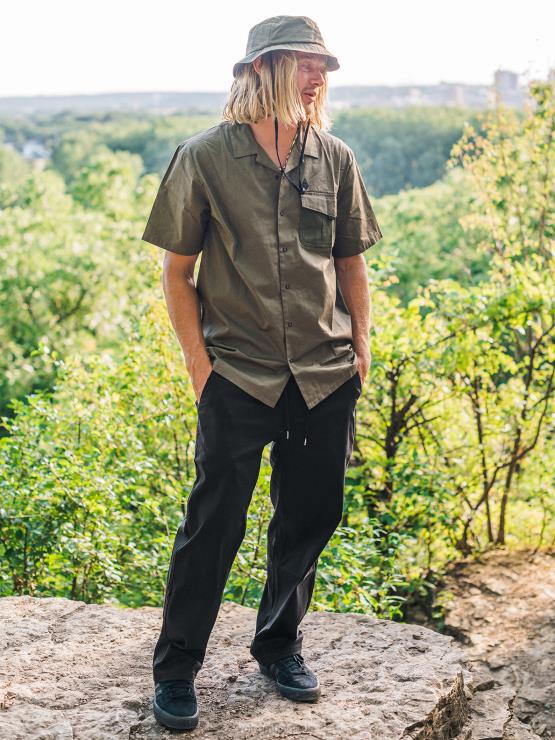 Hommes Volcom pirate noir pantalon skate vitals alec majerus ZJ48F316