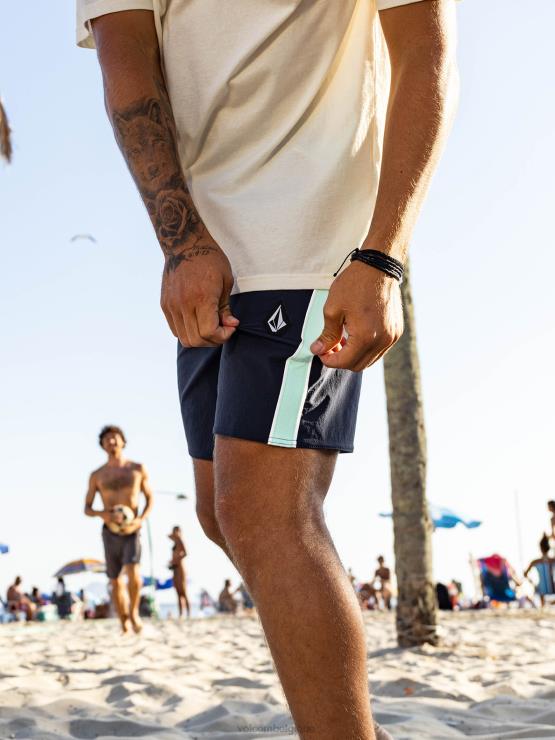 Hommes Volcom marine malles libératrices rangées ZJ48F253