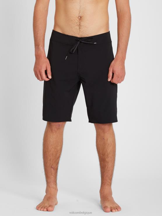 Hommes Volcom noir boxer lido solid mod-tech ZJ48F283