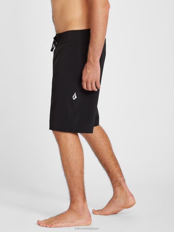 Hommes Volcom noir boxer lido solid mod-tech ZJ48F283