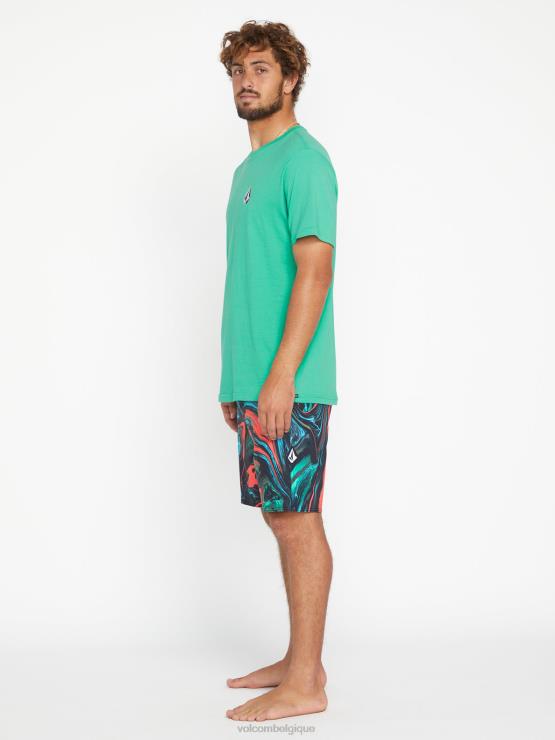 Hommes Volcom noir boxer mod-tech marbre psyché ZJ48F285