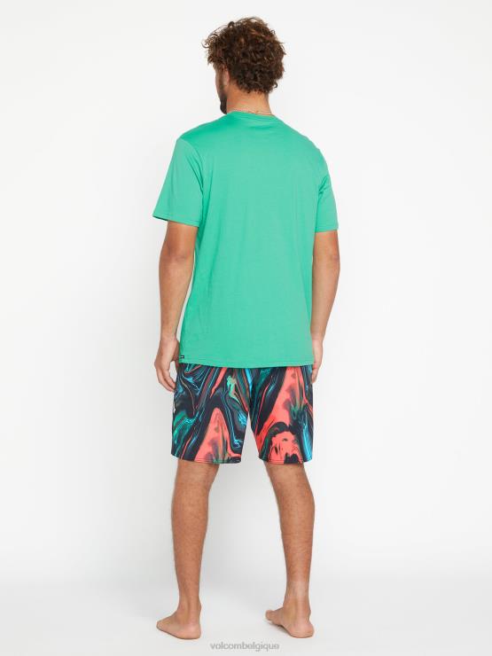 Hommes Volcom noir boxer mod-tech marbre psyché ZJ48F285