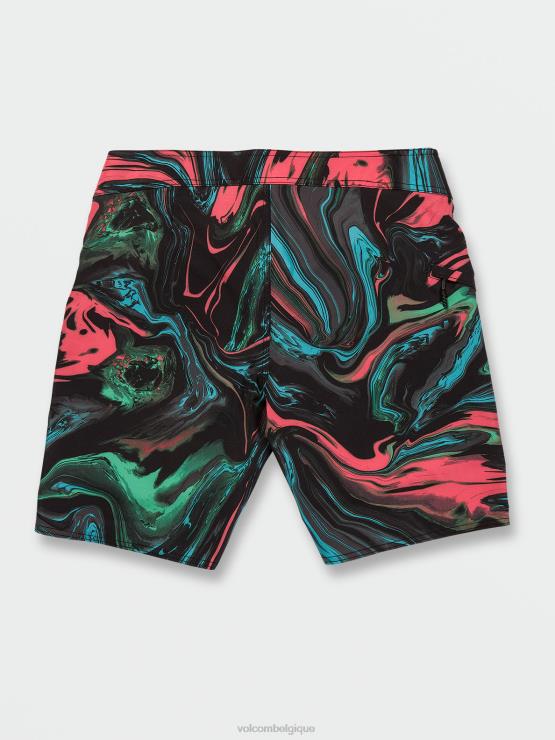 Hommes Volcom noir boxer mod-tech marbre psyché ZJ48F285