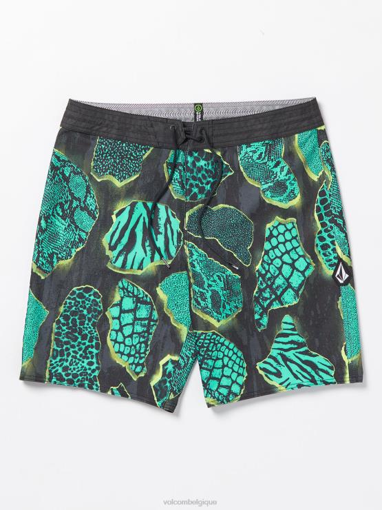 Hommes Volcom noir troncs pierreux écrasés ZJ48F261