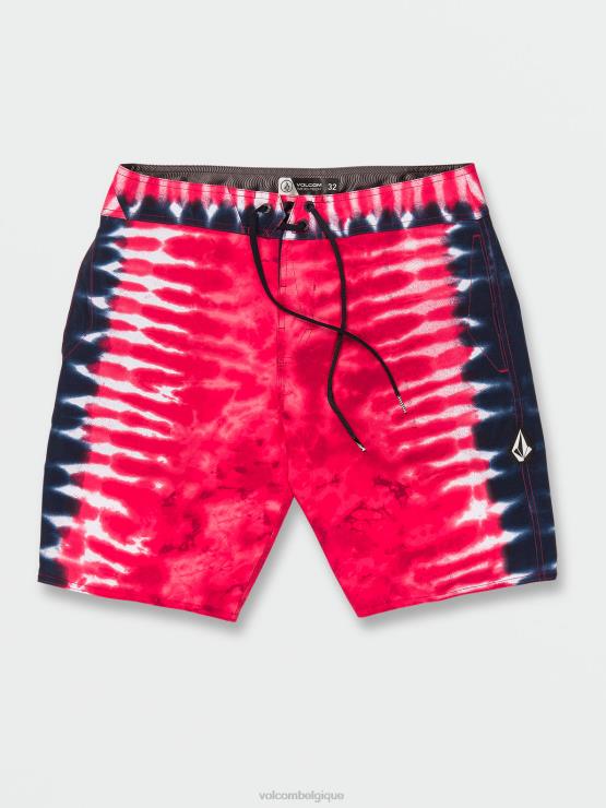 Hommes Volcom rouge boxer mod-tech quatro de julio ZJ48F256