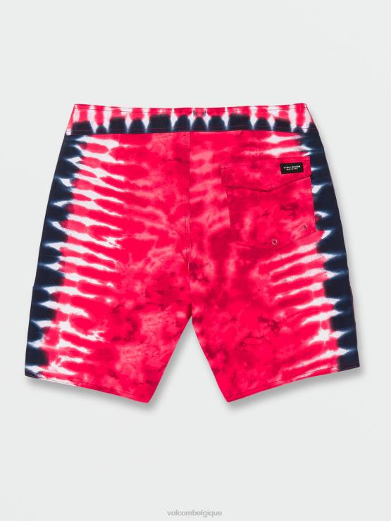Hommes Volcom rouge boxer mod-tech quatro de julio ZJ48F256