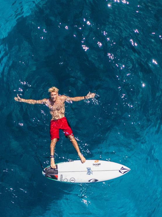 Hommes Volcom rouge maillot surf vitals jack robinson mod-tech ZJ48F277