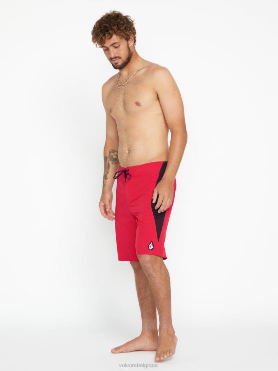 Hommes Volcom rouge maillot surf vitals jack robinson mod-tech ZJ48F277