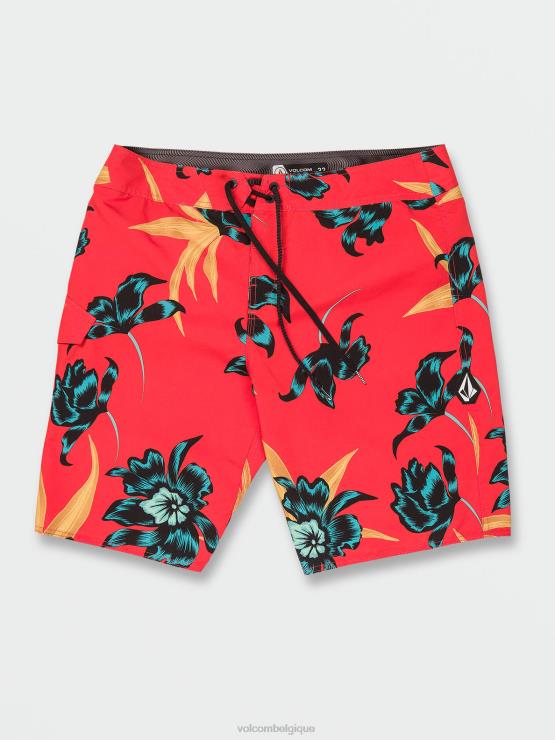 Hommes Volcom saumon rouge malles mod-tech polydactales ZJ48F288