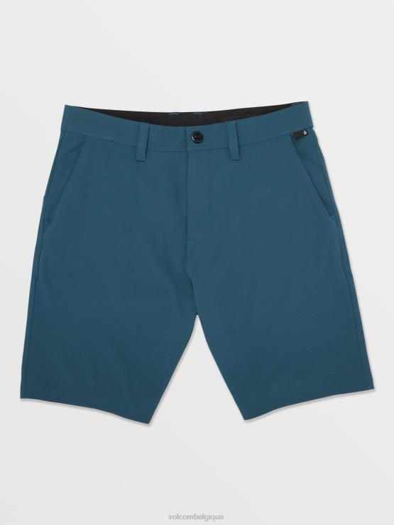 Hommes Volcom bleu cruzer short déchiqueté frickin cross ZJ48F227