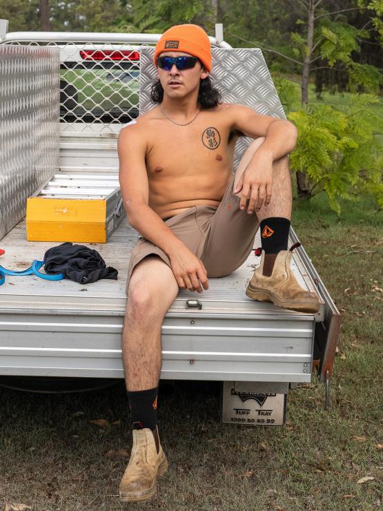 Hommes Volcom bringé short hybride workwear slab ZJ48F204