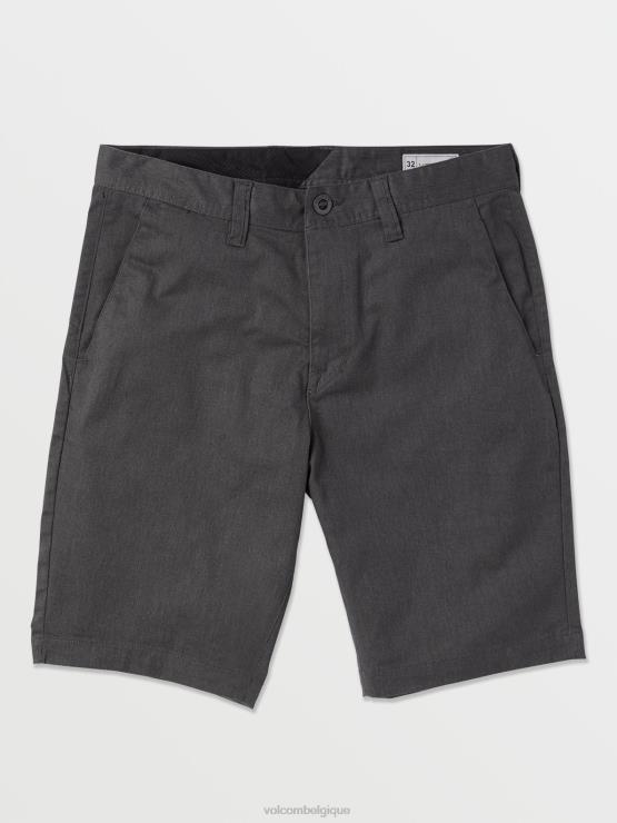 Hommes Volcom bruyère anthracite frickin short chino stretch moderne ZJ48F206