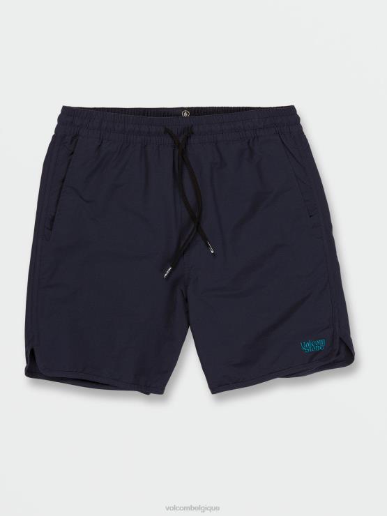 Hommes Volcom marine short taille élastique new age stone ZJ48F200