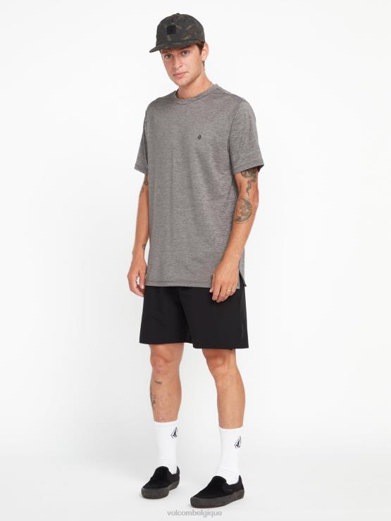 Hommes Volcom noir frickin ascender short à taille élastique ZJ48F216