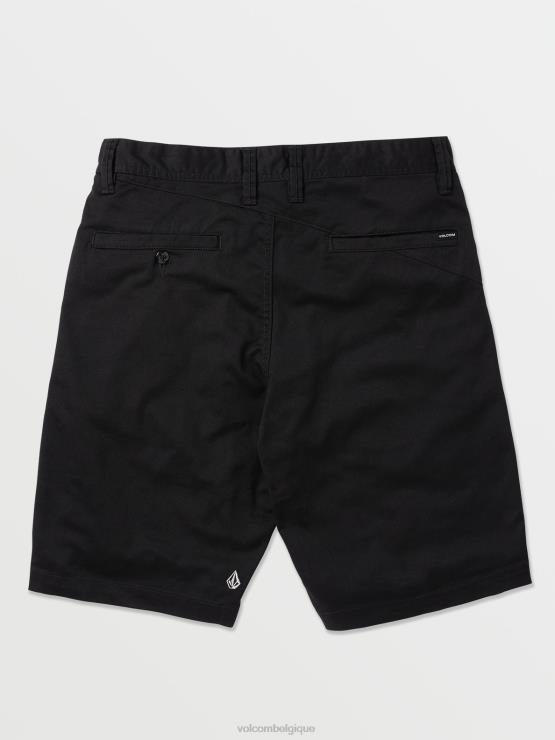 Hommes Volcom noir frickin short chino stretch moderne ZJ48F211